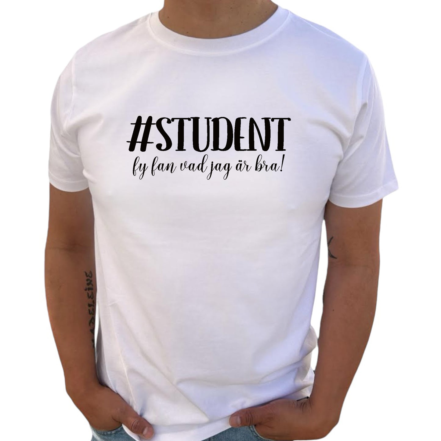 #Student - Fy fan vad jag är bra! T-shirt-Lovely Text