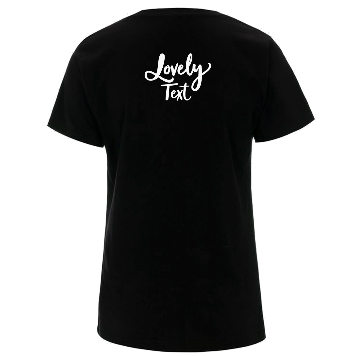 T-shirt för Henne – Figursydd, Skön och Miljövänlig-Lovely Text