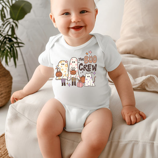 The Boo Crew Halloween Babybody-Lovely Text
