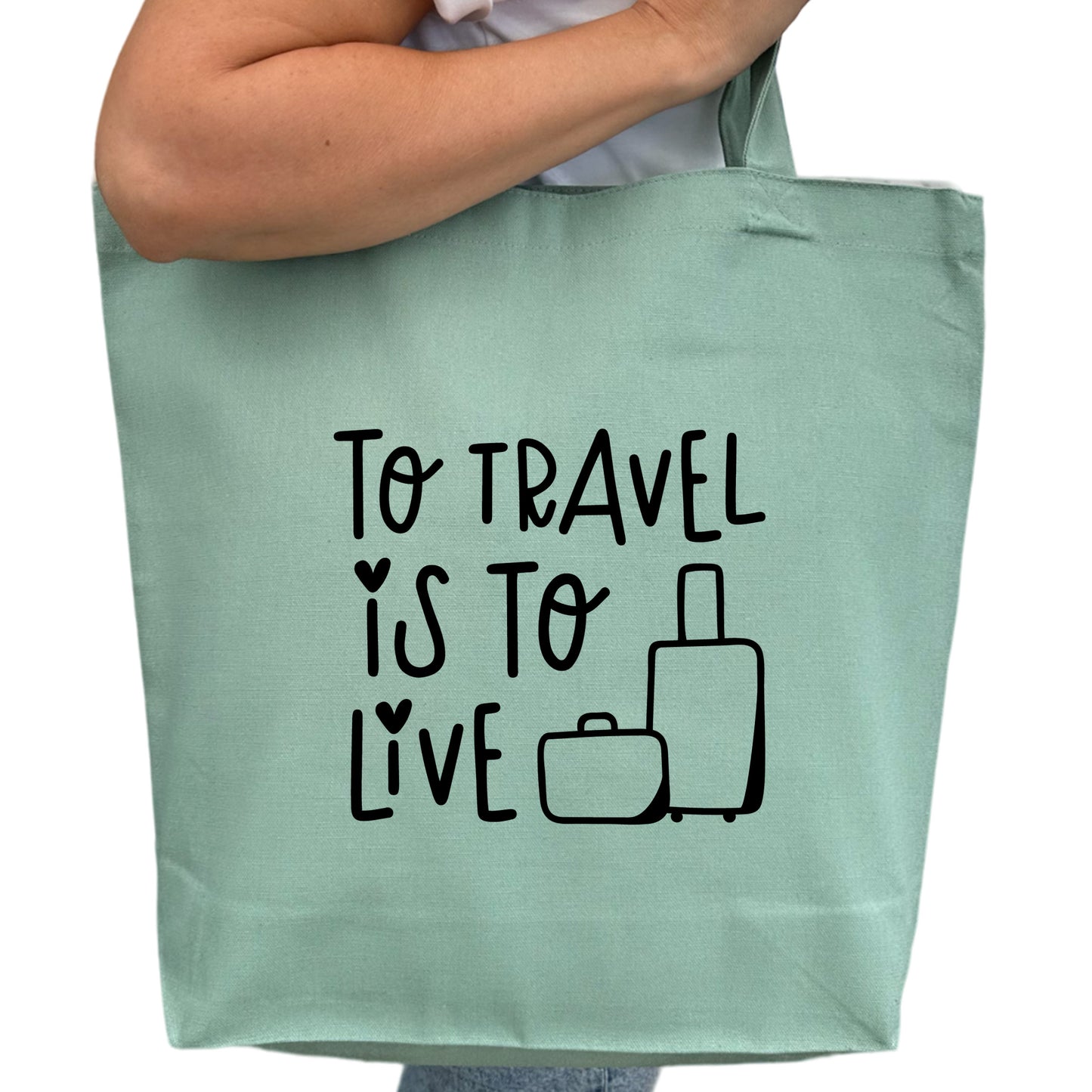 To Travel Is To Live Tygpåse