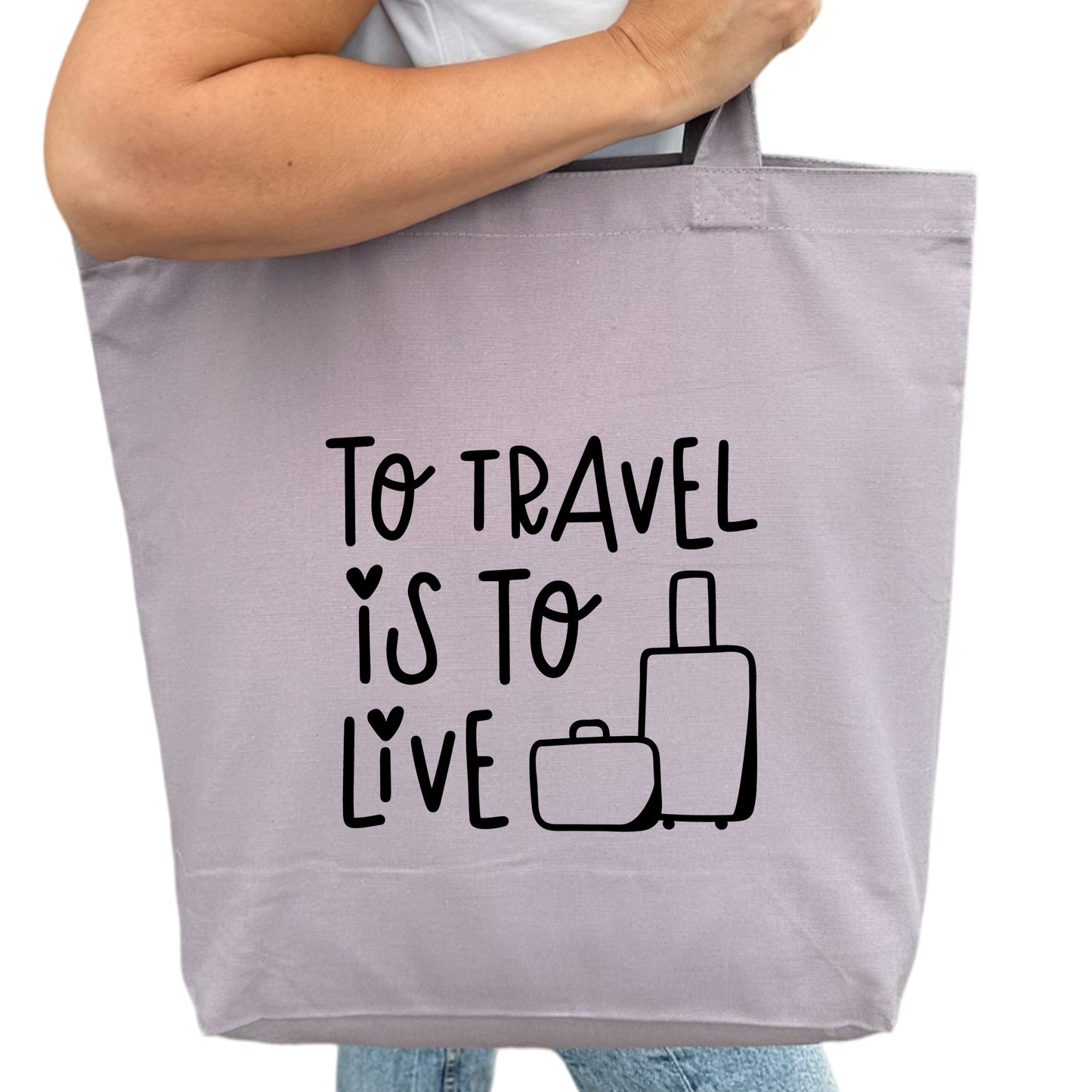 To Travel Is To Live Tygpåse