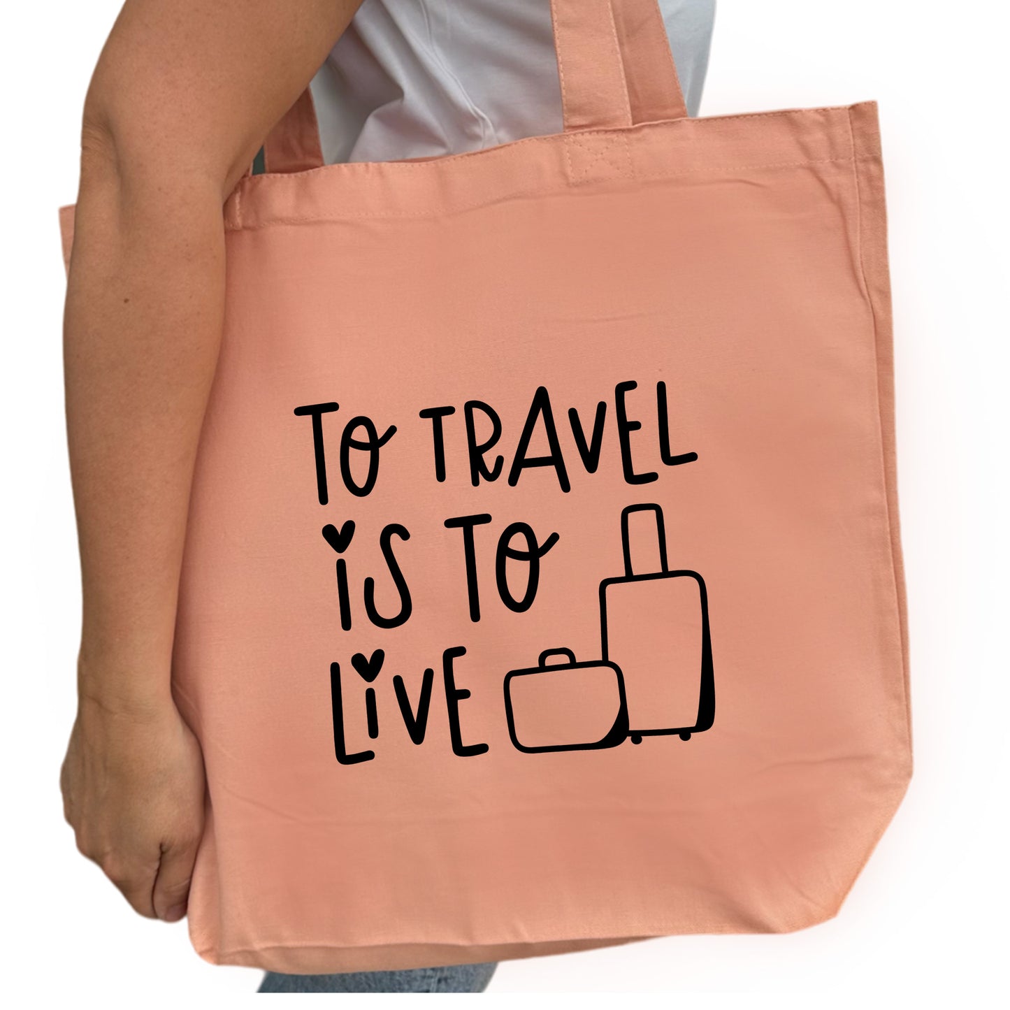 To Travel Is To Live Tygpåse