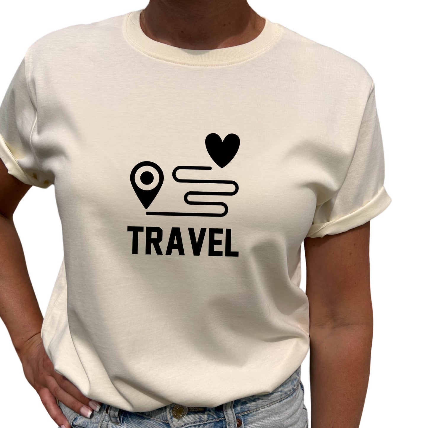Travel T-shirt-Lovely Text