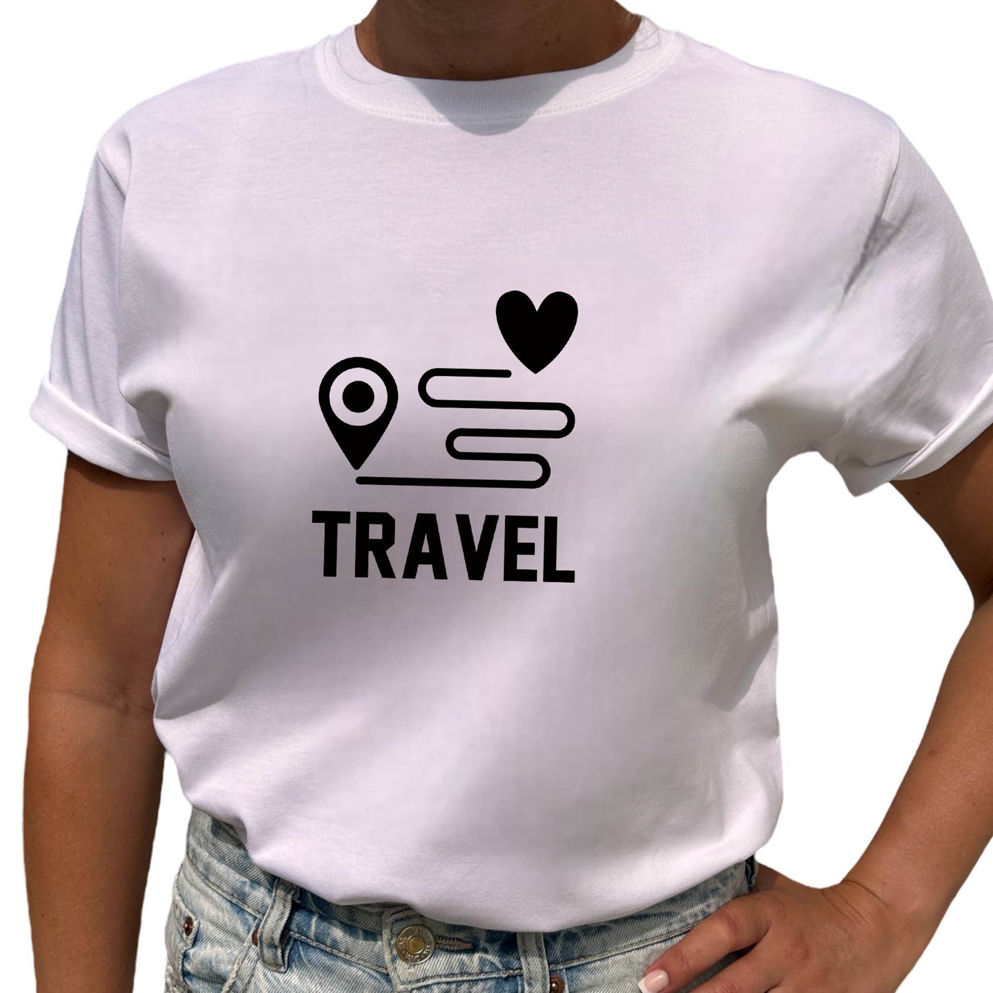 Travel T-shirt-Lovely Text