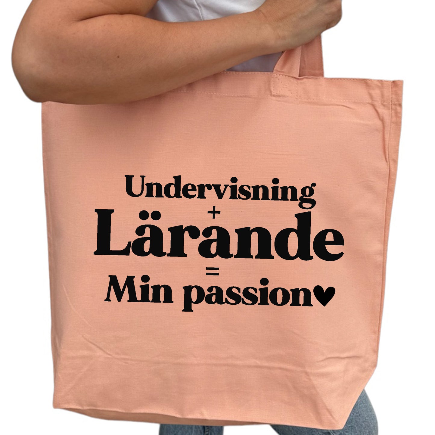 Undervisning Lärande Min Passion - Tygpåse Lärare-Lovely Text