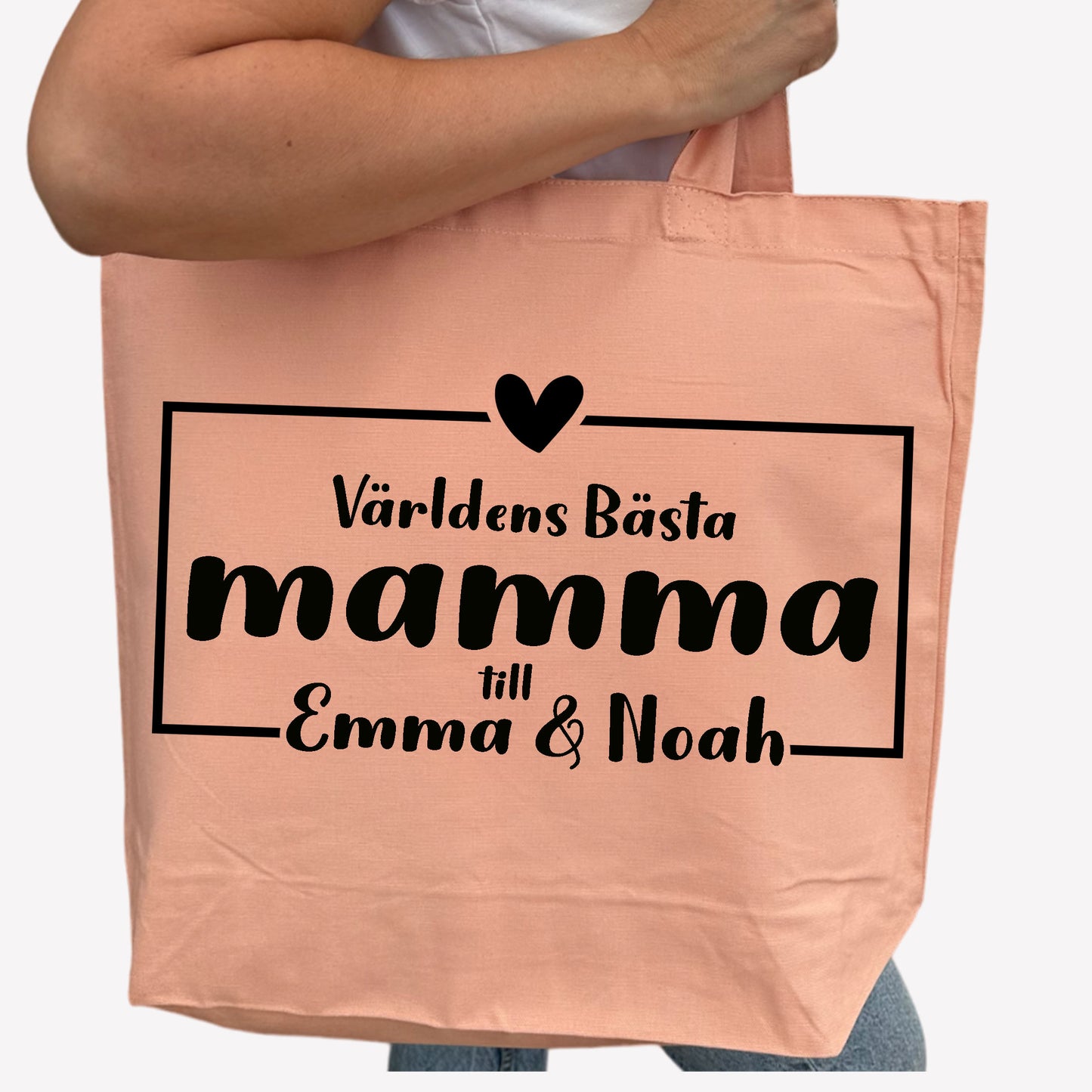 Världens Bästa Mamma Tygpåse-Lovely Text