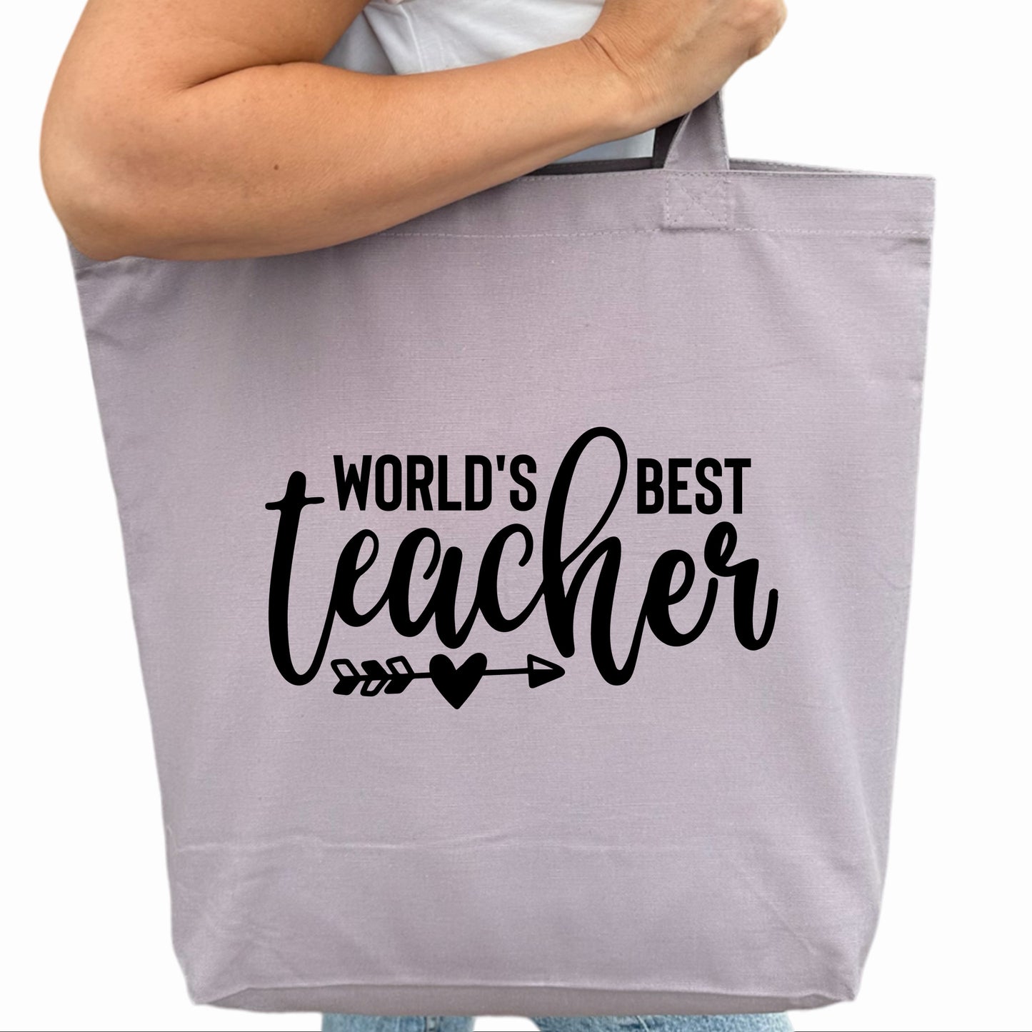 World's Best Teacher Tygpåse-Lovely Text