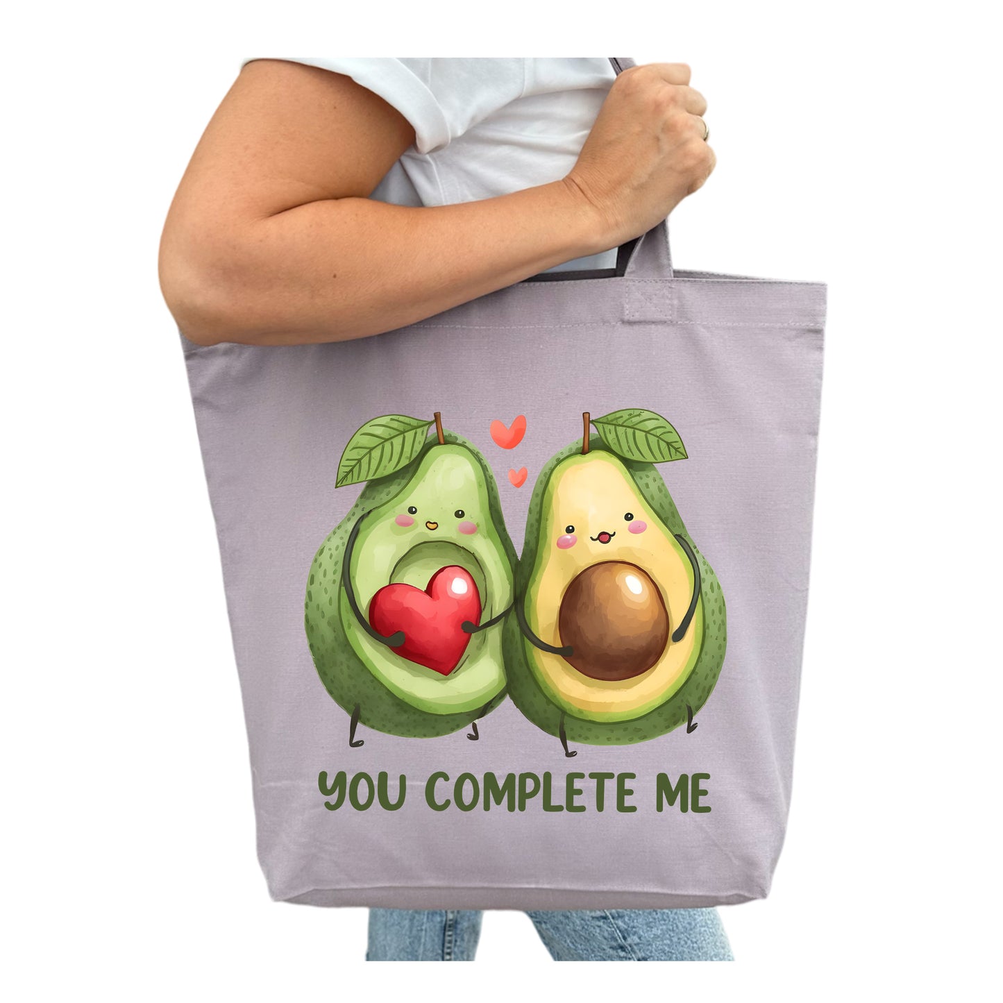 You Complete Me Avocado Tygpåse