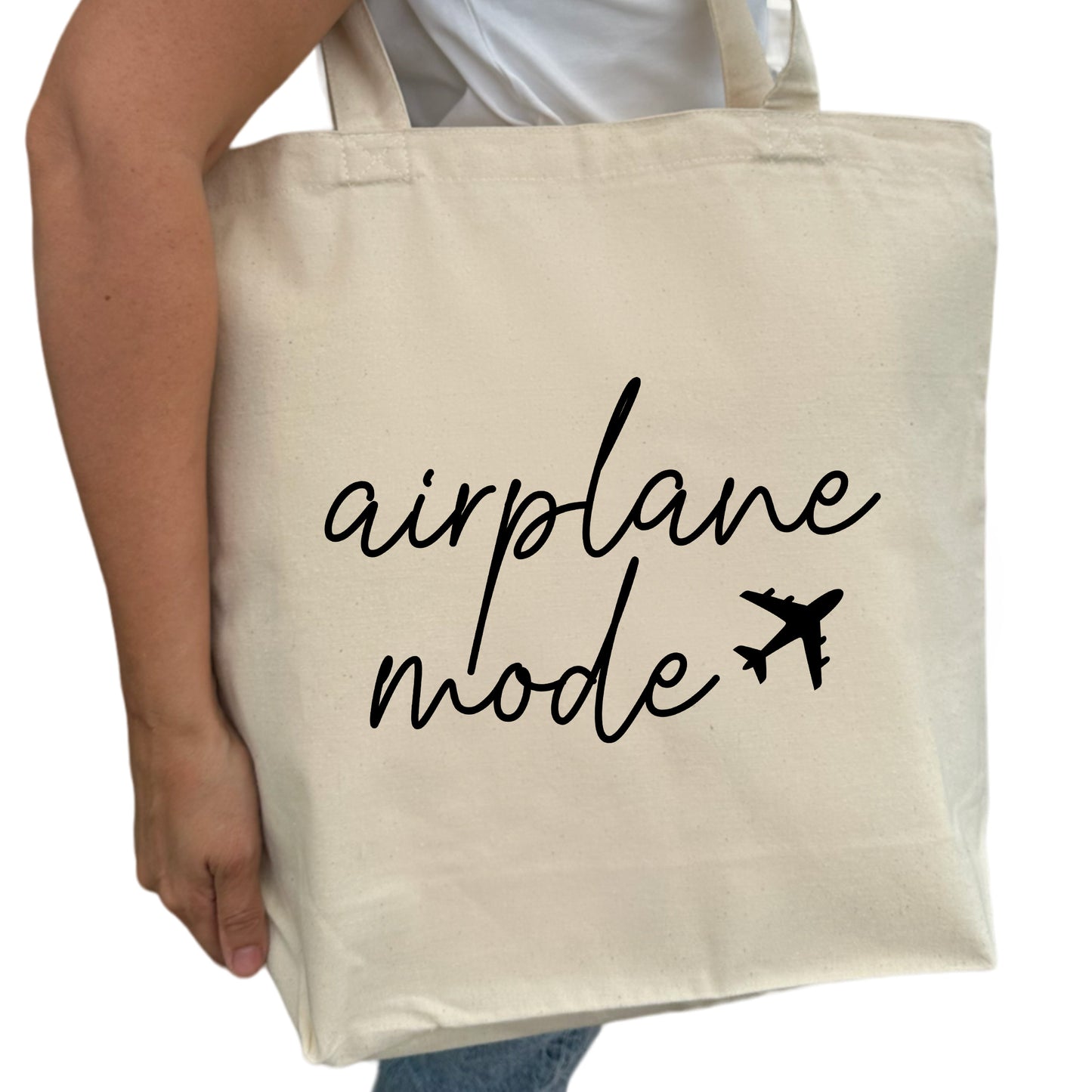 Airplane Mode Tygpåse-Lovely Text