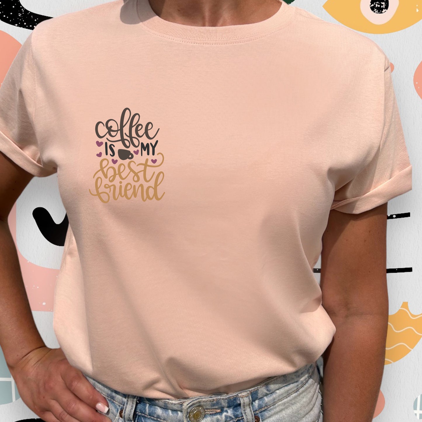 Coffee is My Best Friend T-shirt-Lovely Text