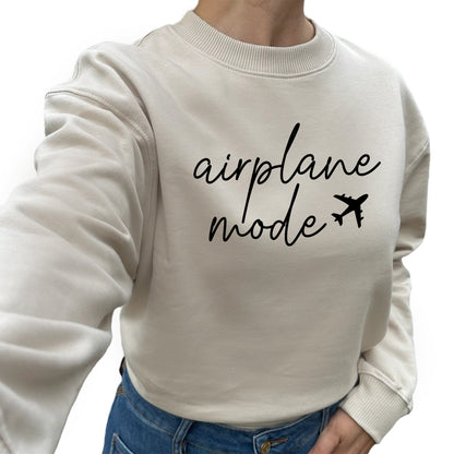 Airplane Mode Tröja-Lovely Text