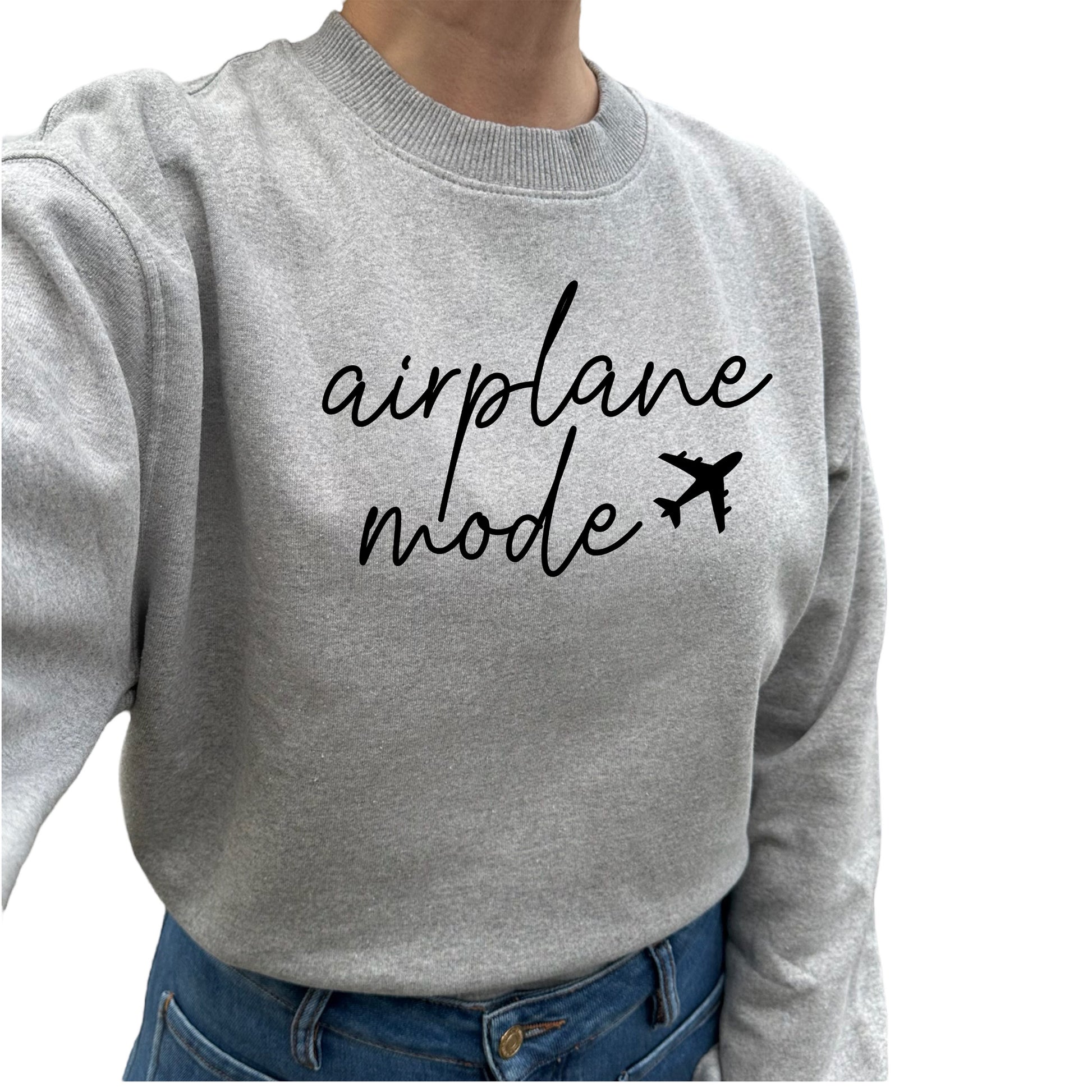 Airplane Mode Tröja-Lovely Text