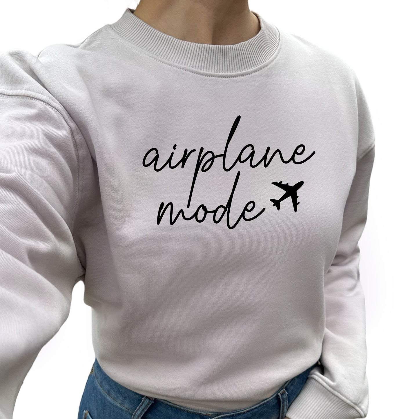 Airplane Mode Tröja-Lovely Text