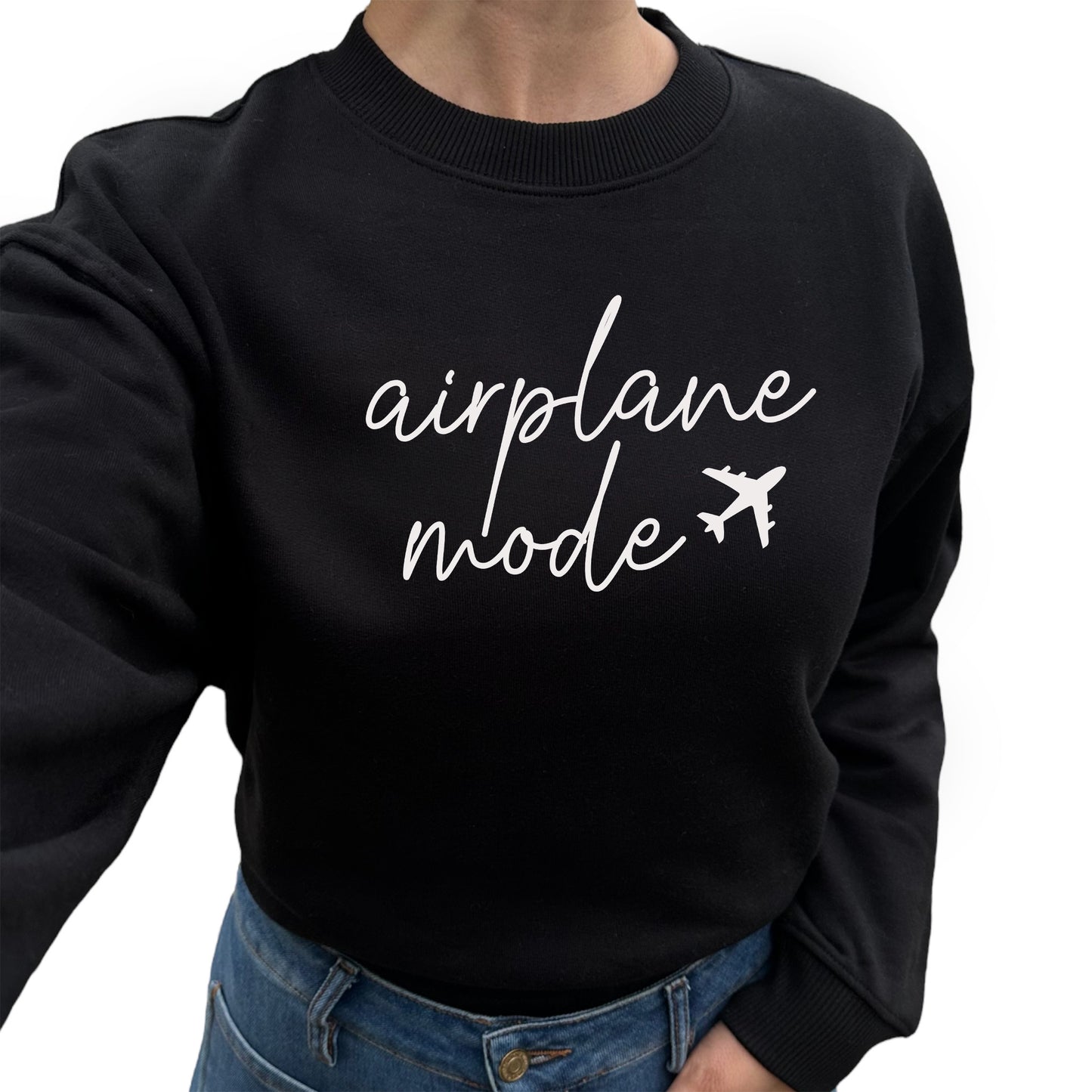 Airplane Mode Tröja-Lovely Text