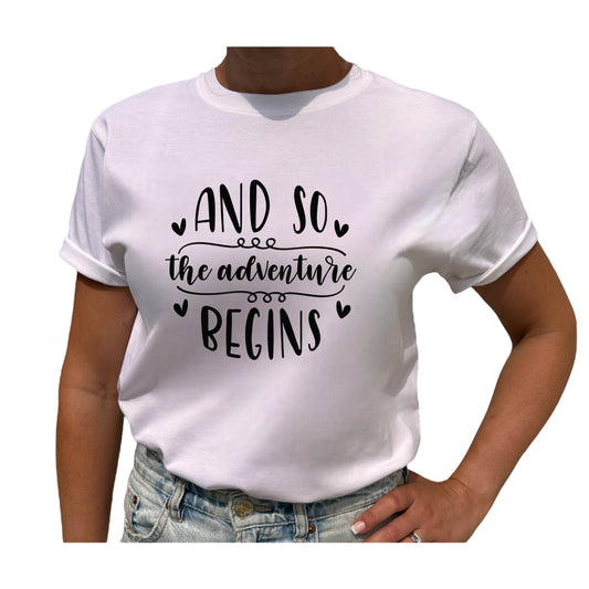 And So The Adventure Begins T-shirt