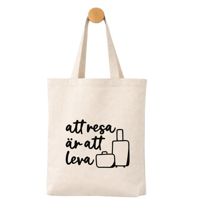 Tygpåse – Att resa är att leva