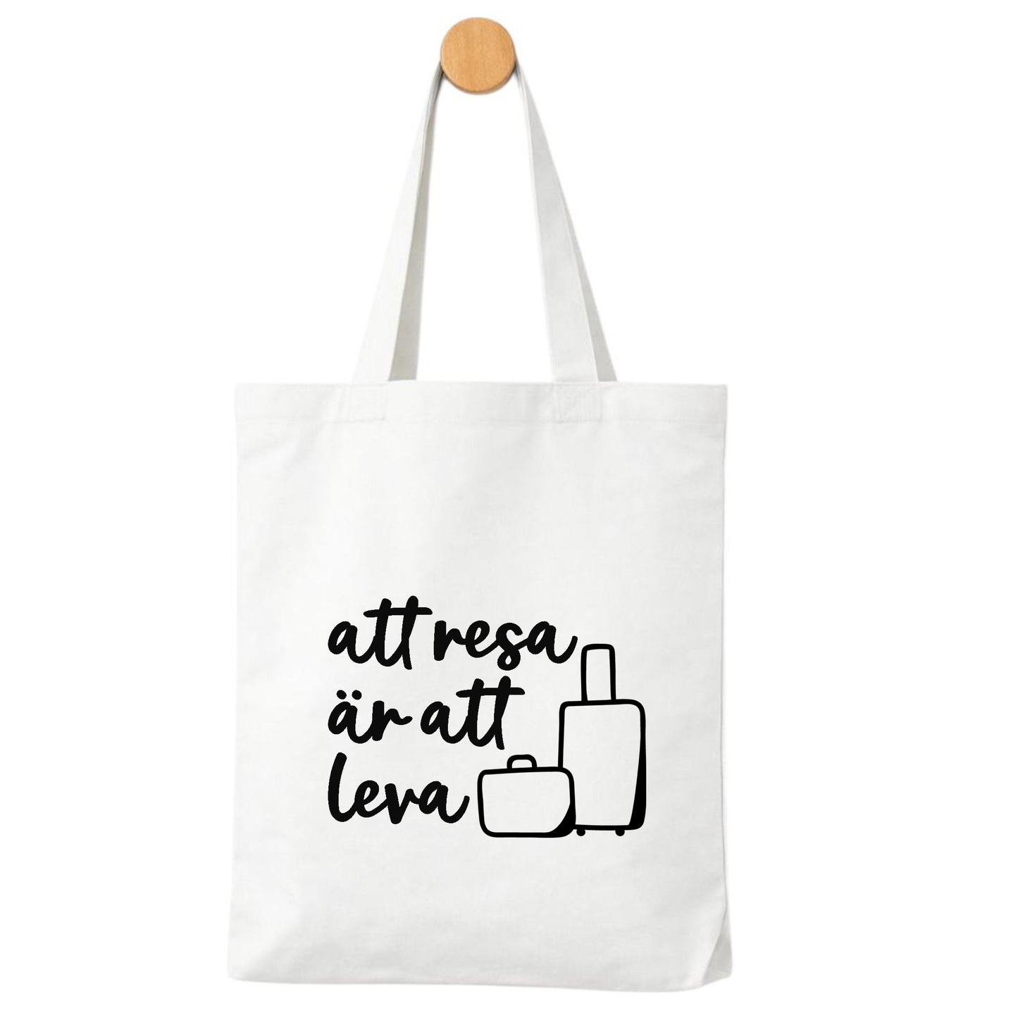 Tygpåse – Att resa är att leva