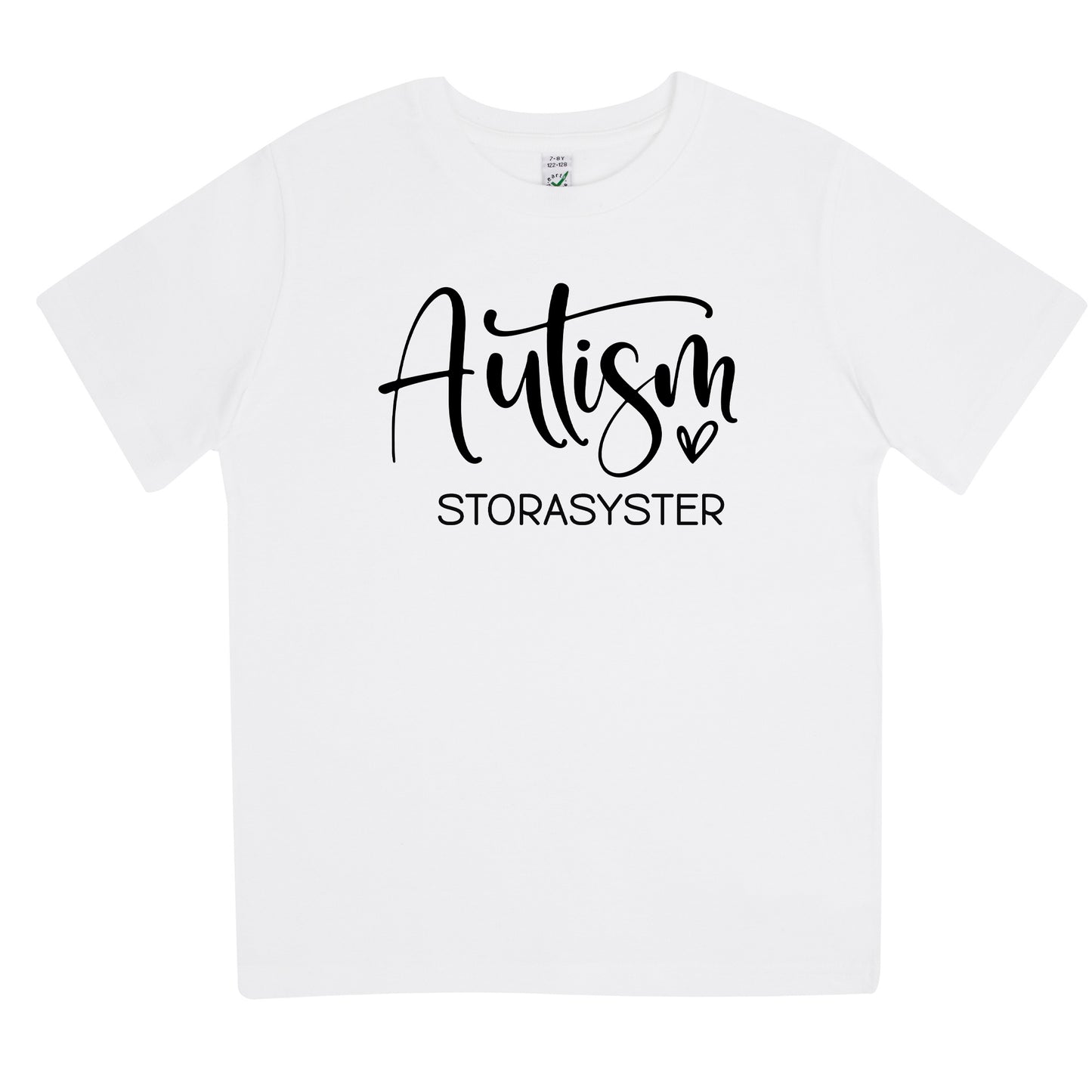 Autism Storasyster - Barn T-shirt 🌟 En Stolt Storasyster!