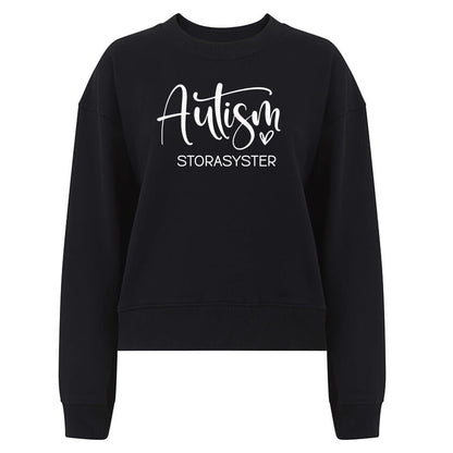 Autism Storasyster - Damtröja 💜 En Syster att vara Stolt över – Sprid Autismmedvetenhet!