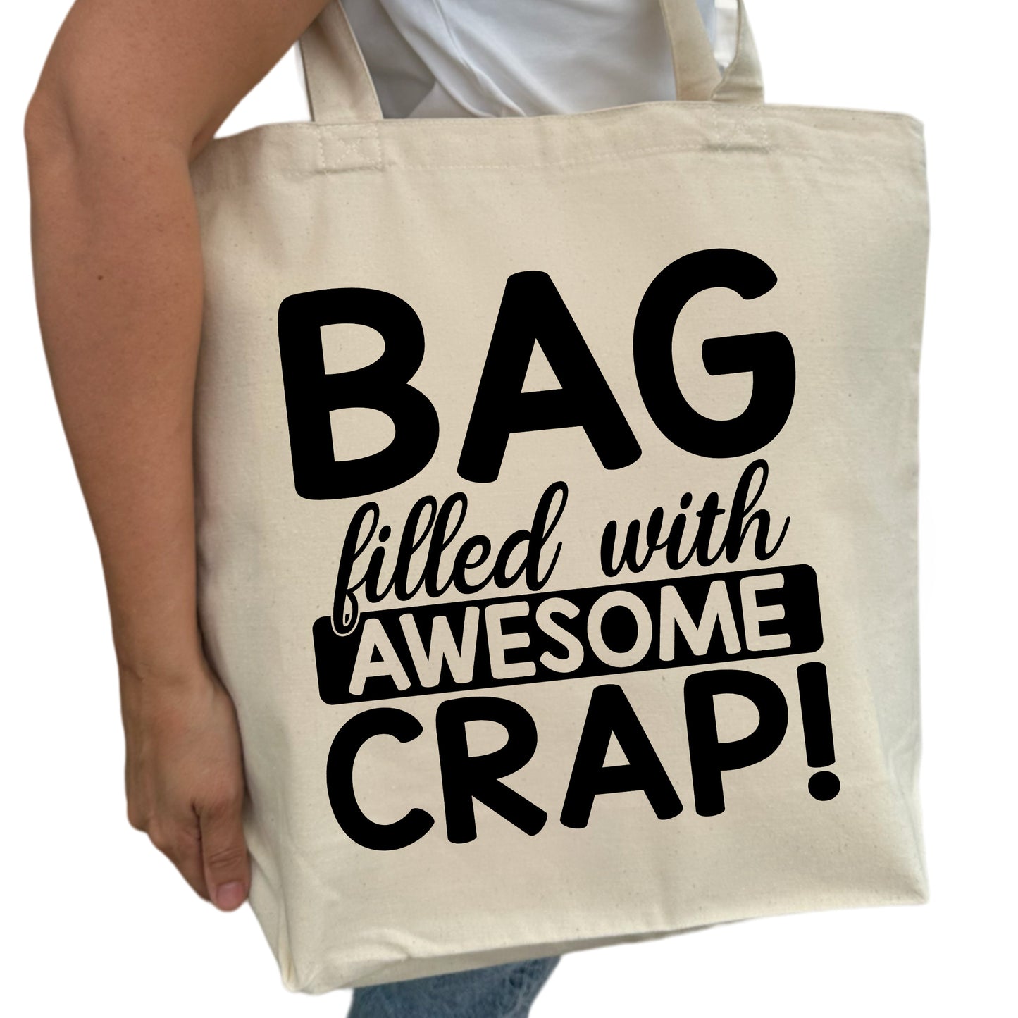 Bag Filled With Awesome Crap Tygpåse