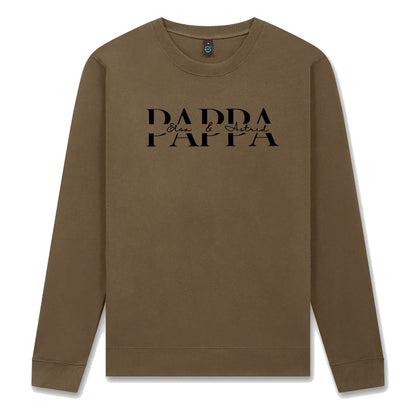Pappa t-shirt med Barnens Namn – Personlig T-shirt eller Sweatshirt