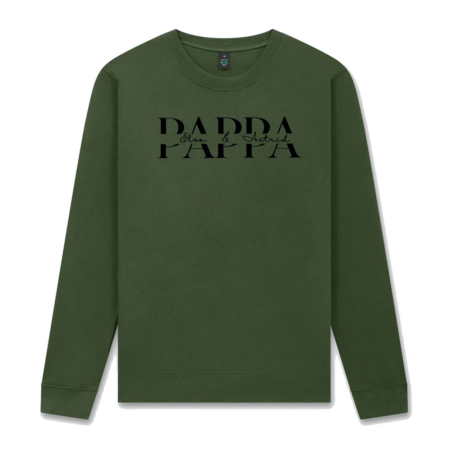 Pappa t-shirt med Barnens Namn – Personlig T-shirt eller Sweatshirt
