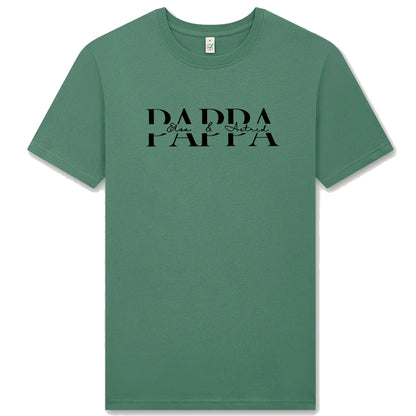 Pappa t-shirt med Barnens Namn – Personlig T-shirt eller Sweatshirt