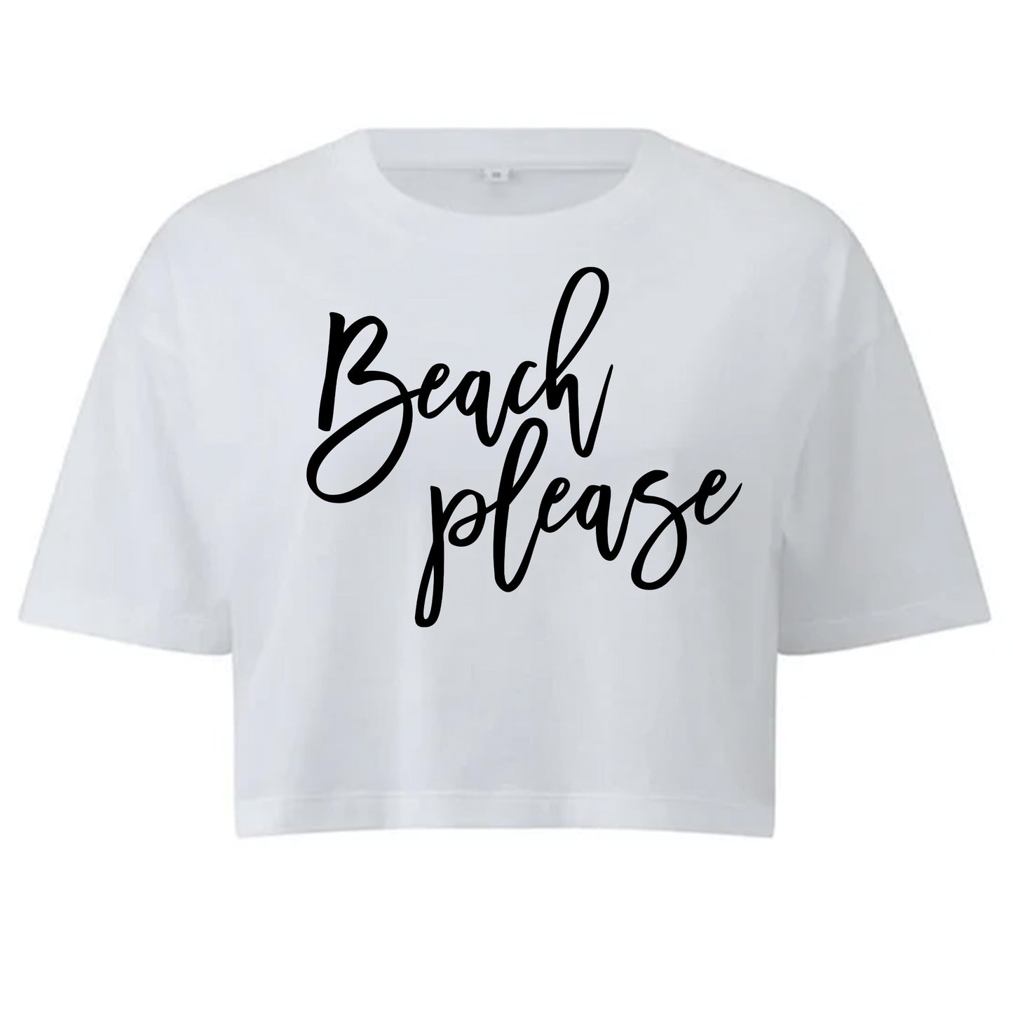 Beach Please Crop Top T-shirt