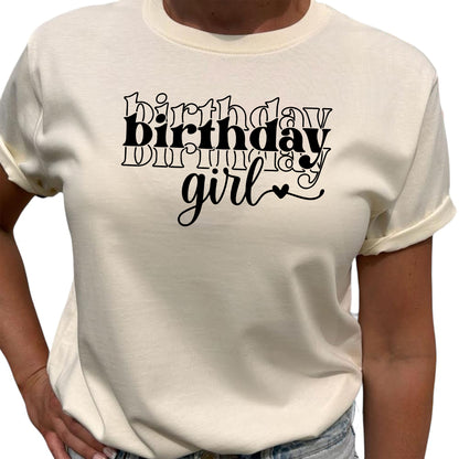 Birthday Girl Födelsedags T-shirt