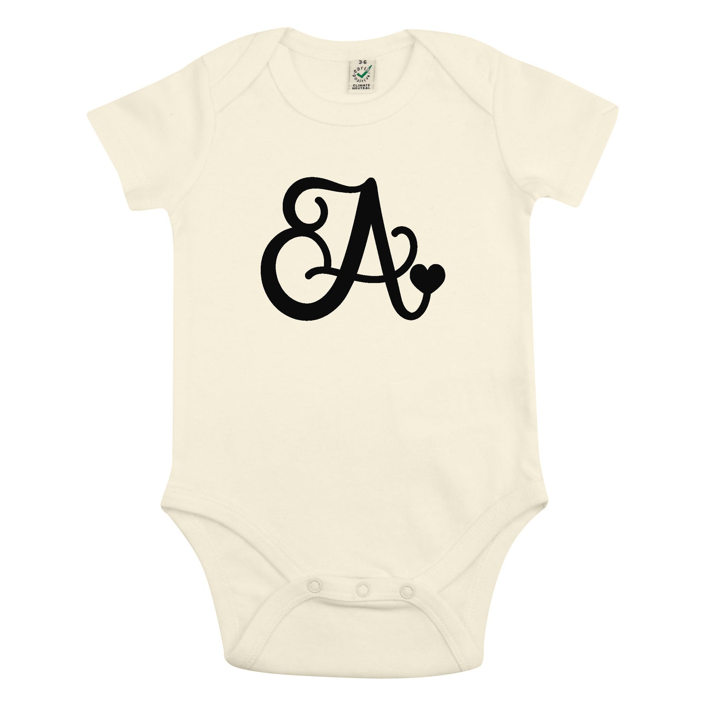 Bokstav Babybody Nyfödd