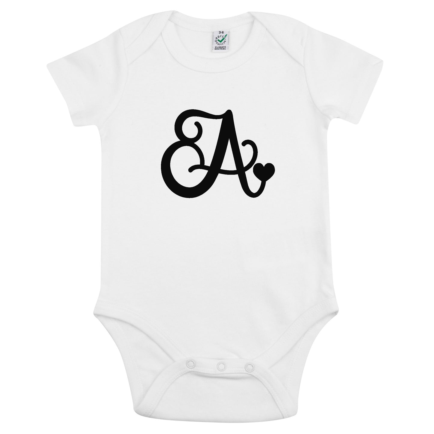 Bokstav Babybody Nyfödd