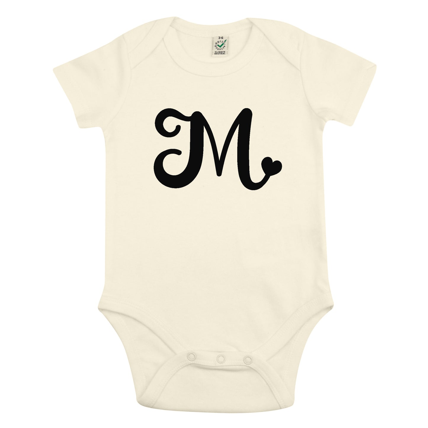 Bokstav Babybody Nyfödd
