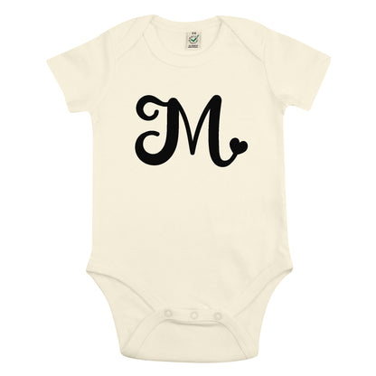 Bokstav Babybody Nyfödd