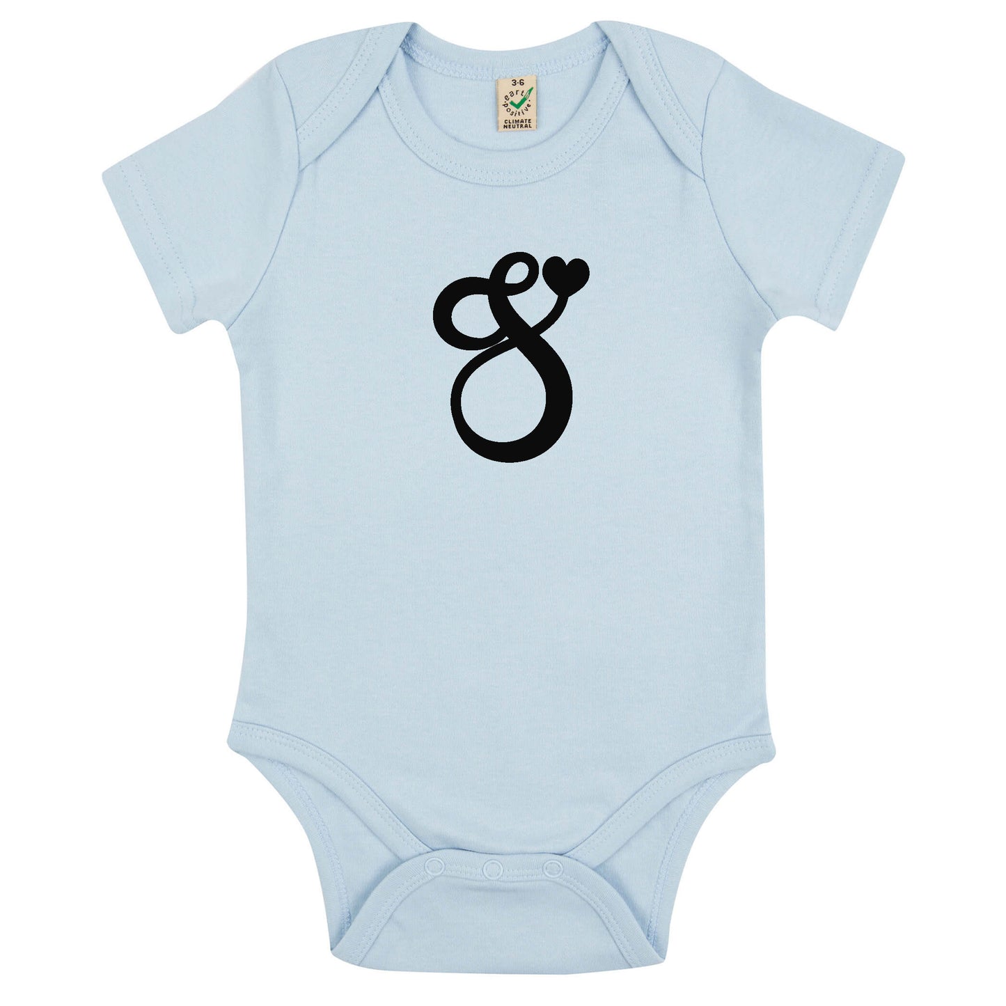 Bokstav Babybody Nyfödd