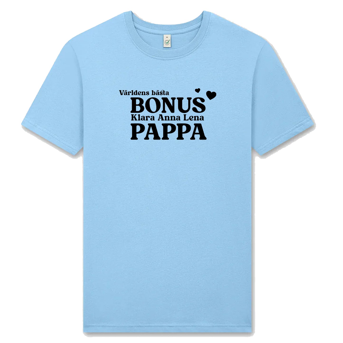 Bonus Pappa T-shirt med Barnens Namn – Personlig & Kärleksfull Gåva