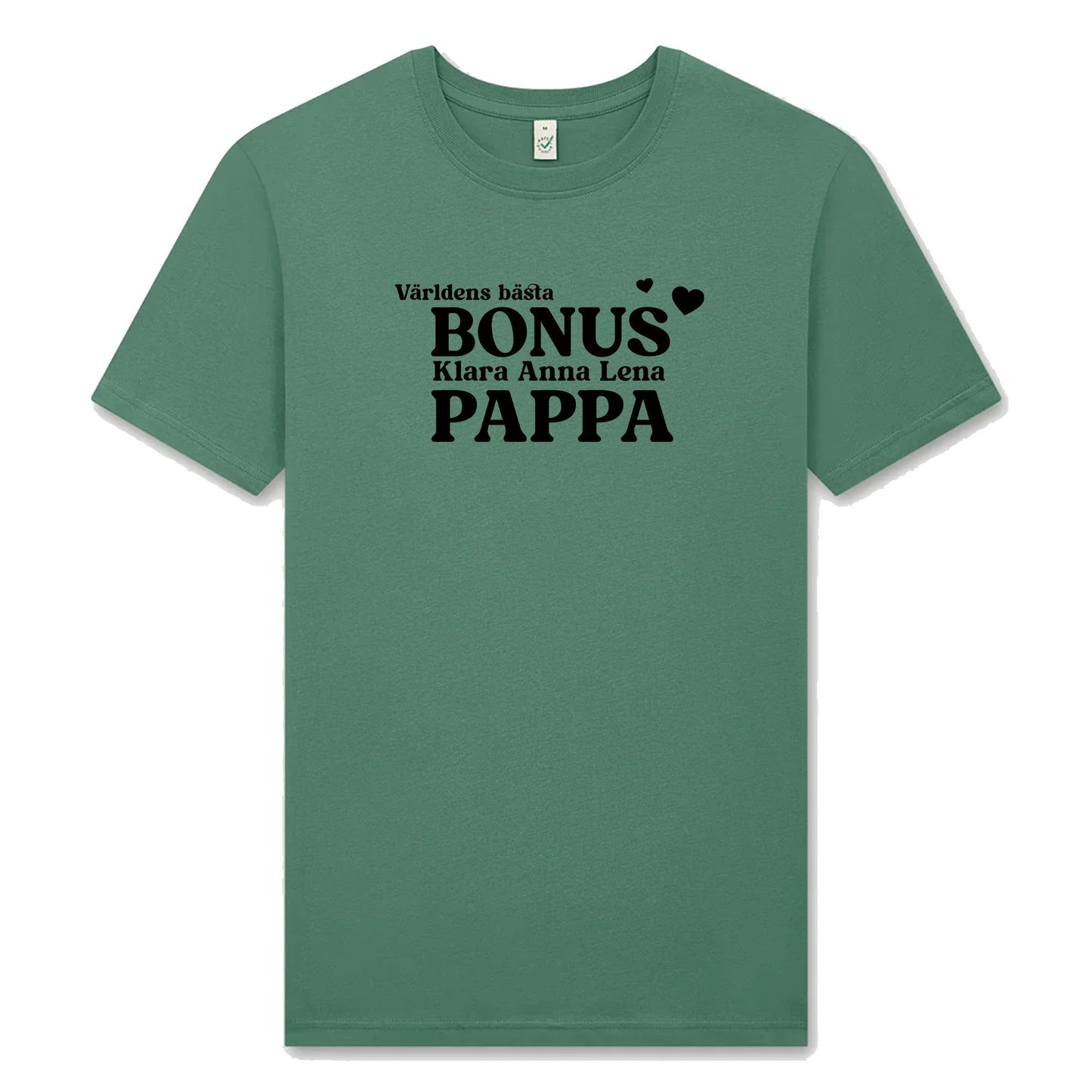 Bonus Pappa T-shirt med Barnens Namn – Personlig & Kärleksfull Gåva