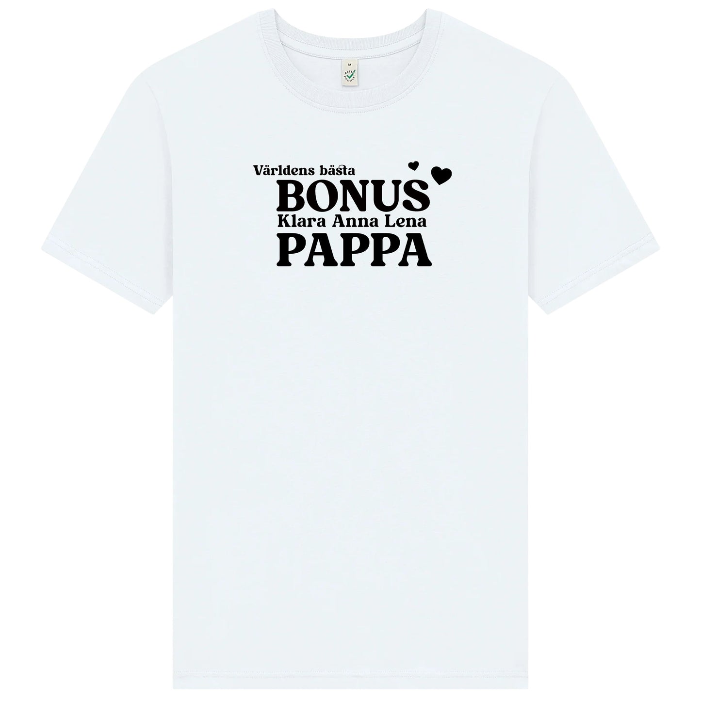 Bonus Pappa T-shirt med Barnens Namn – Personlig & Kärleksfull Gåva