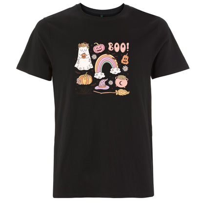 Boo! Halloween T-shirt – Söt och rolig unisex t-shirt för vuxna