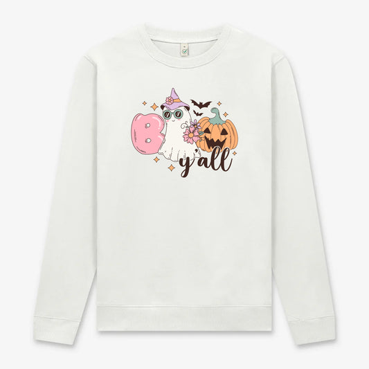 Boo Y’all Halloween Tröja – Mysig sweatshirt med Halloween-tryck