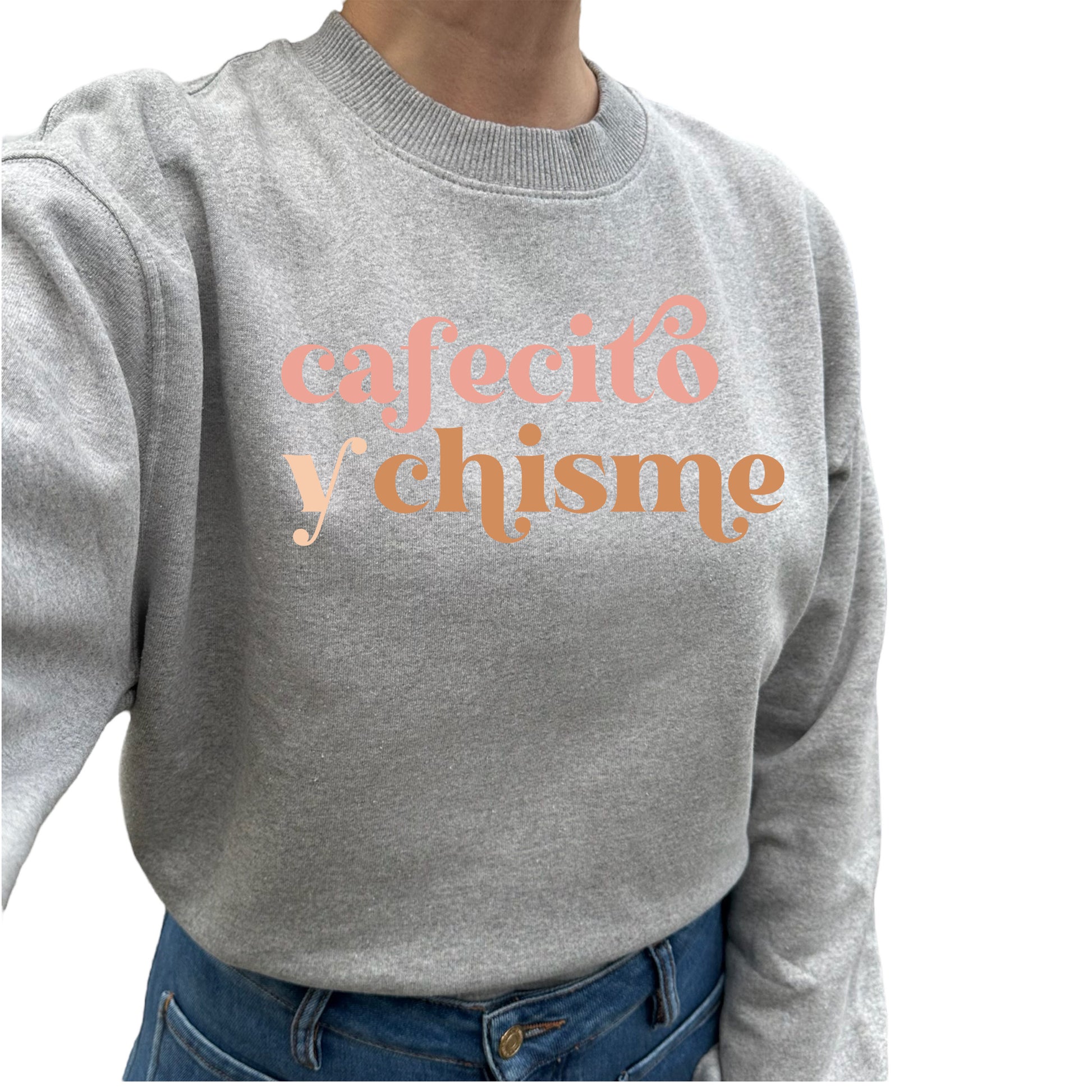 Cafecito y Chisme - Kaffe Tröja-Lovely Text