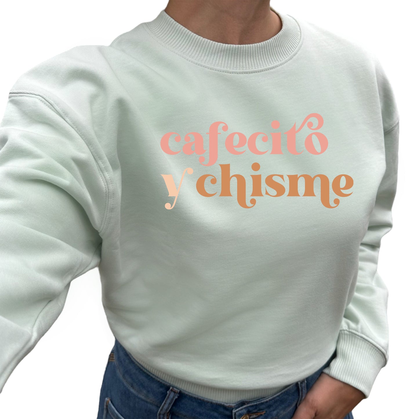 Cafecito y Chisme - Kaffe Tröja-Lovely Text