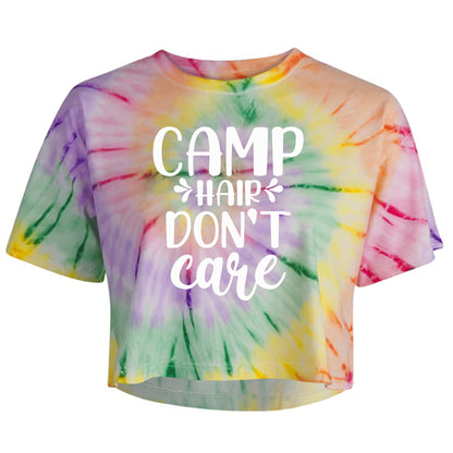 Camp Hair Don't Cair Crop Top T-shirt