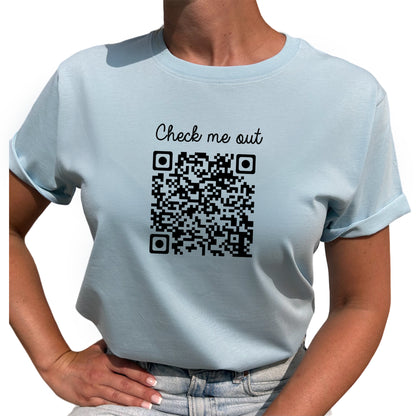 Check Me Out QR kod T-shirt