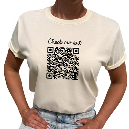 Check Me Out QR kod T-shirt