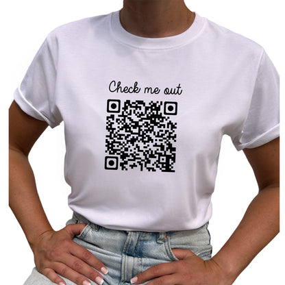 Check Me Out QR kod T-shirt