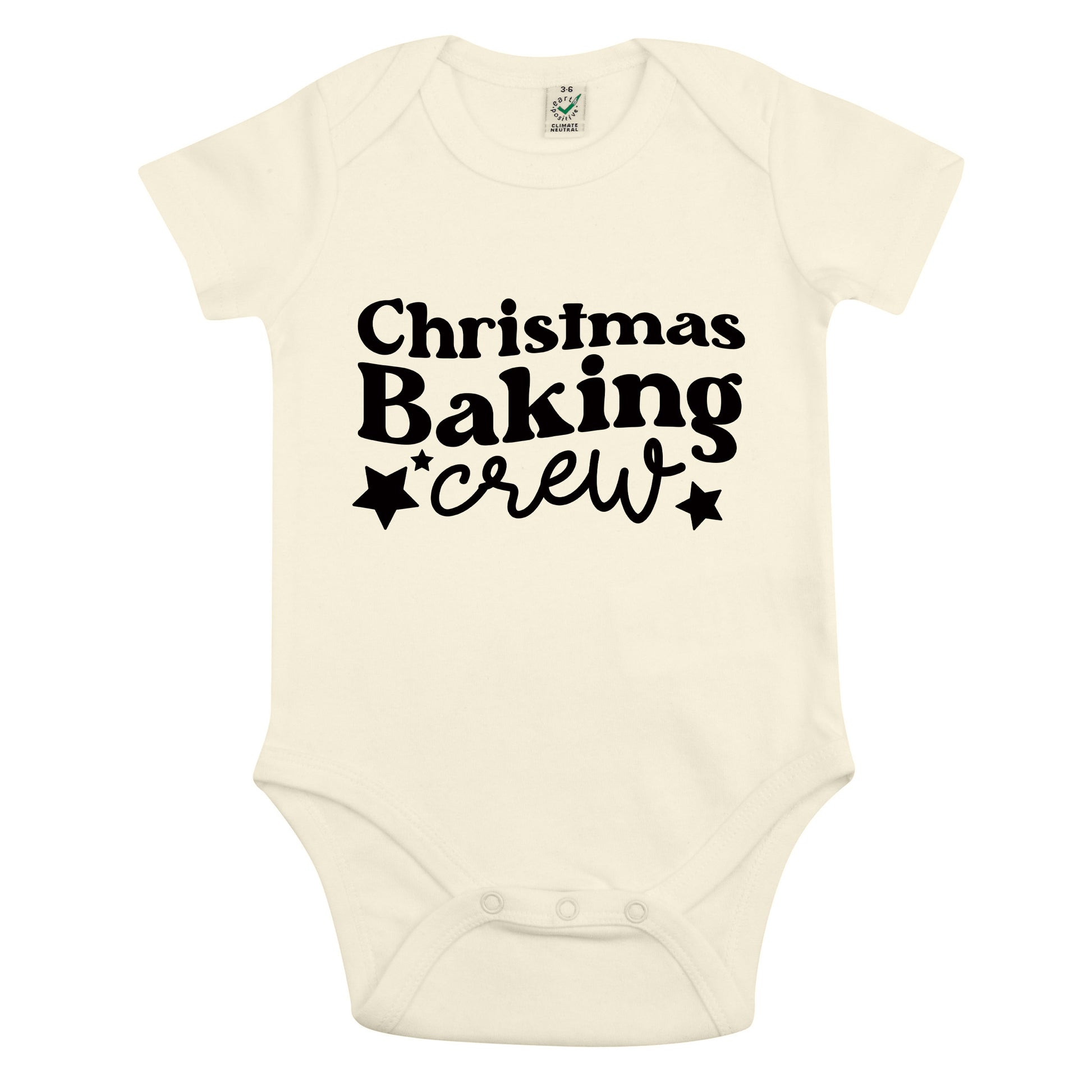 Christmas Baking Crew Jul Baby Body Nyfödd-Lovely Text
