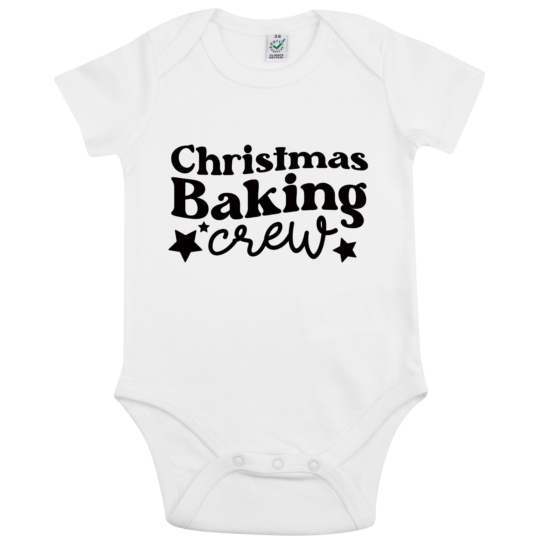 Christmas Baking Crew Jul Baby Body Nyfödd-Lovely Text