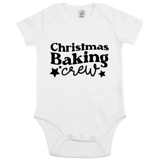Christmas Baking Crew Jul Baby Body Nyfödd-Lovely Text