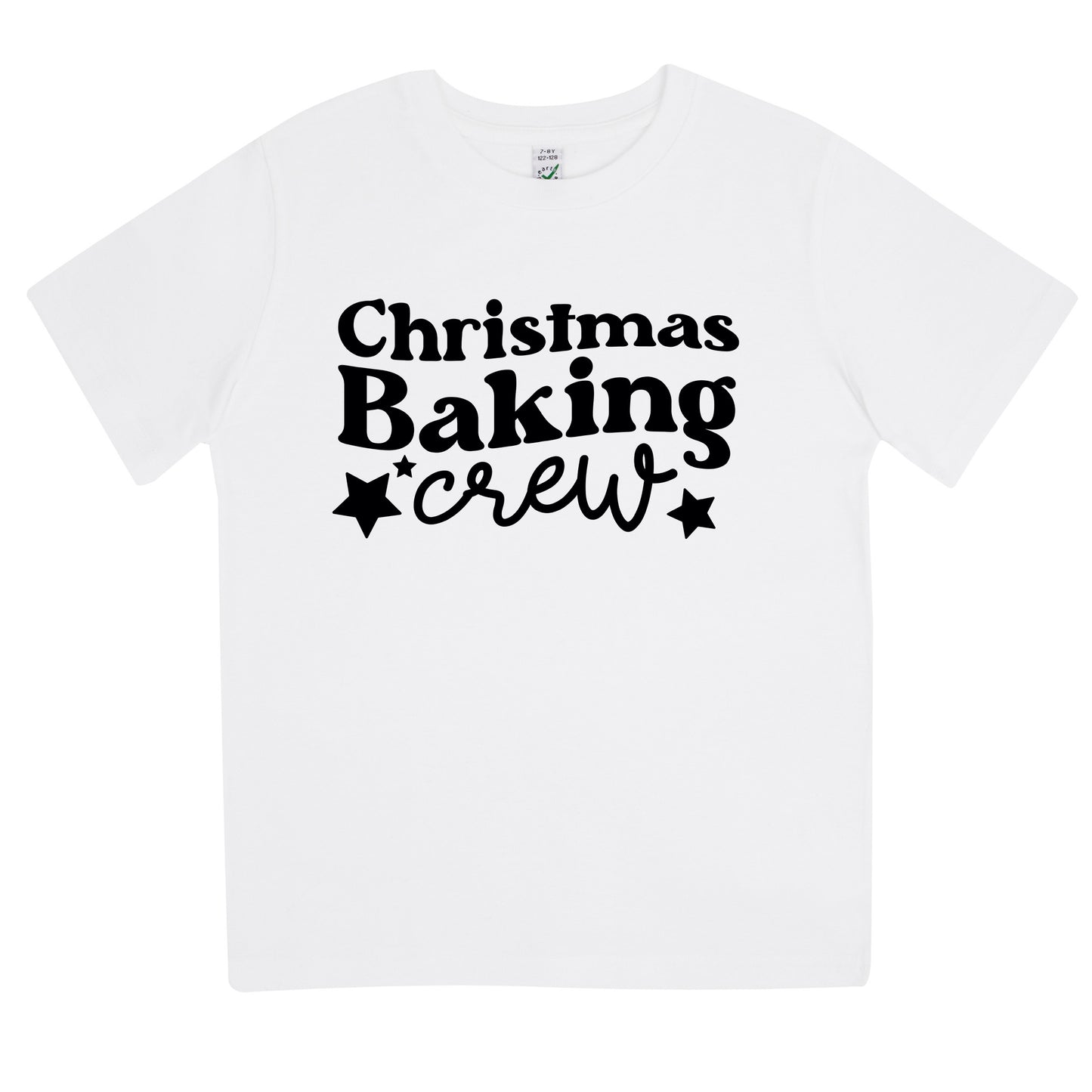 Christmas Baking Crew Jul T-shirt Barn-Lovely Text