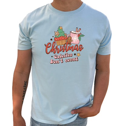 Christmas Calories Don't Count Jul T-shirt